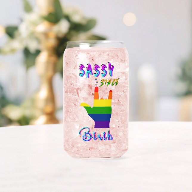 Vaso Con Forma De Lata Sassy desde el nacimiento (Insitu (Boda))