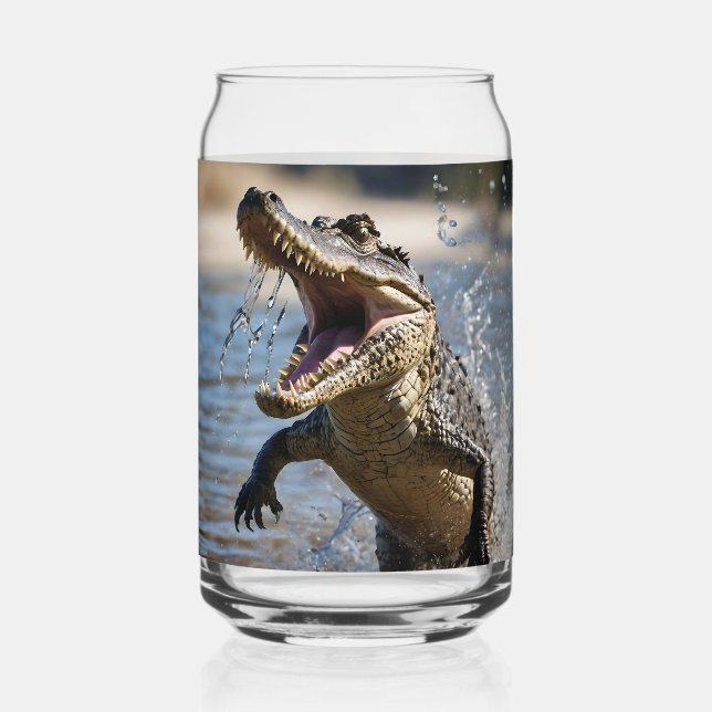 Vaso Con Forma De Lata Scary Jaws: Australian Crocodile Leaping (Anverso)