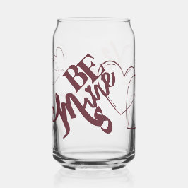 Vaso Con Forma De Lata Sé Mía Vidrio de Lata de San Valentín