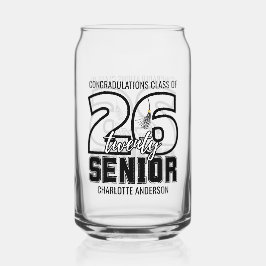 Vaso Con Forma De Lata Senior Class of 2026 Graduation Tassel 