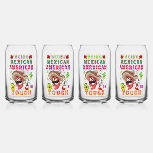 Vaso Con Forma De Lata Ser mexicano-estadounidense es difícil