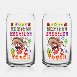 Vaso Con Forma De Lata Ser mexicano-estadounidense es difícil