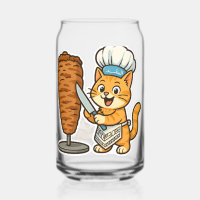 Shawarma Cat Chef Pegatina