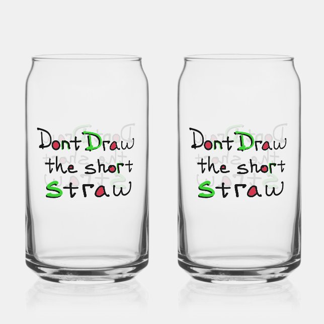 Vaso Con Forma De Lata Short Straw Glass (Anverso)
