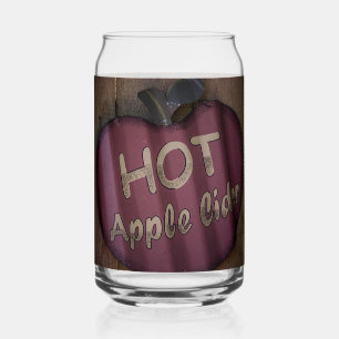 Vaso Con Forma De Lata Sidra de Manzana Caliente Rústica