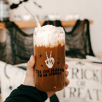 Signo de paz de esqueleto retro Sipper de Hallowee