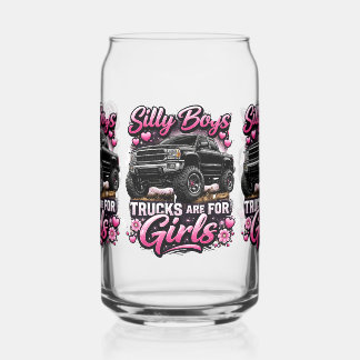 Vaso Con Forma De Lata Silly boys, trucks are for girls.
