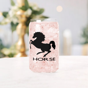 Vaso Con Forma De Lata Silueta de caballo de cría