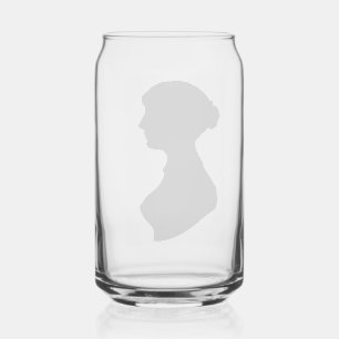 Vaso Con Forma De Lata Silueta de Jane Austen