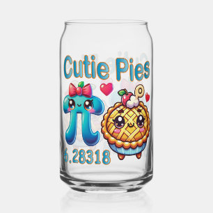Vaso Con Forma De Lata Símbolo divertido "Cutie Pies" Cute Pi y Pie Pun