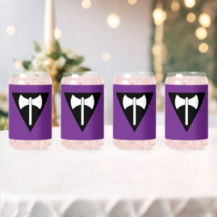 Vaso Con Forma De Lata Símbolo tri de la bandera del Orgullo Lesbiano de 