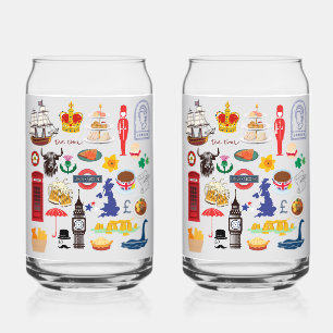 Vaso Con Forma De Lata Símbolos británicos del Reino Unido