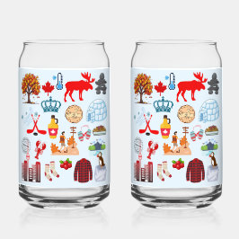 Vaso Con Forma De Lata Símbolos de Canadá