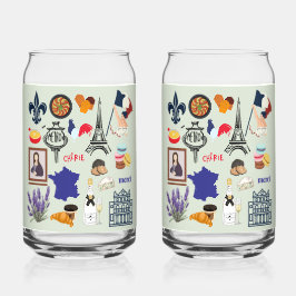 Vaso Con Forma De Lata Símbolos de Francia