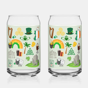 Vaso Con Forma De Lata Símbolos de Irlanda