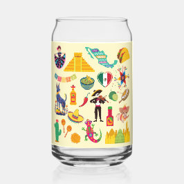 Vaso Con Forma De Lata Símbolos de México