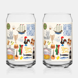 Vaso Con Forma De Lata Símbolos de Portugal para los amantes de los viaje