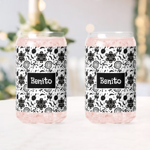 Vaso Con Forma De Lata Símbolos taínos cultura de Puerto Rico