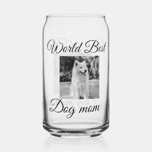 Vaso Con Forma De Lata Simple y colorido animal añadir nombre foto perro