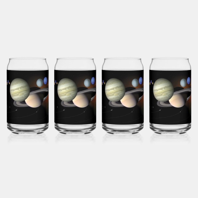 Vaso Con Forma De Lata Sistema Solar (Reverso)