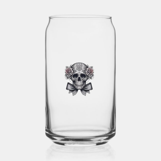 Vaso Con Forma De Lata skull glass  (Anverso)