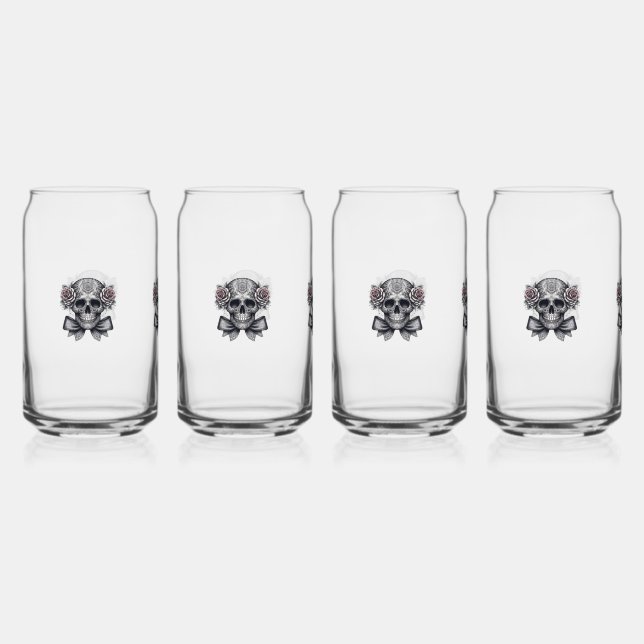 Vaso Con Forma De Lata skull glasses (Anverso)