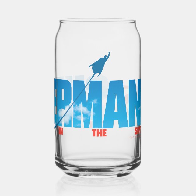 Vaso Con Forma De Lata Skybound Superman Silhouette (Reverso )