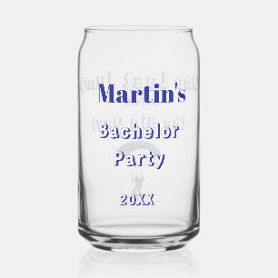 Vaso Con Forma De Lata Skydiving Bachelor Party Divertido tema de aventur
