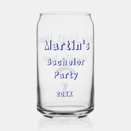 Vaso Con Forma De Lata Skydiving Bachelor Party Divertido tema de aventur
