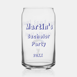 Vaso Con Forma De Lata Skydiving Bachelor Party Divertido tema de aventur