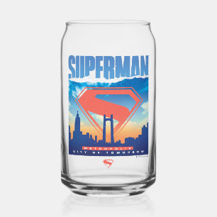 Vaso Con Forma De Lata Skyline de Superman Metropolis