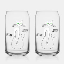 Slinky Black Cat Meow Meow Personalizado Textos Oj
