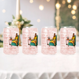 Vaso Con Forma De Lata SlipperyJoe socializando a la mujer de la cosecha 