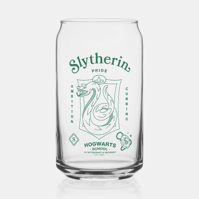 Vaso Con Forma De Lata SLYTHERIN™ Pride Ambition Cunning Crest (Anverso)