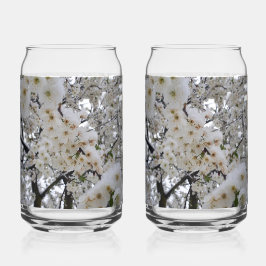 Vaso Con Forma De Lata Snowy Blossom Drinkware Set