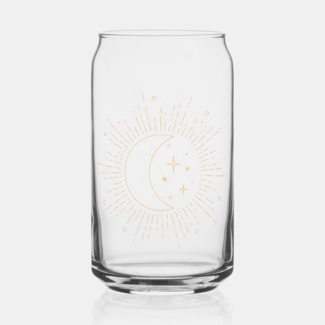 Vaso Con Forma De Lata Sol y Luna (Anverso)