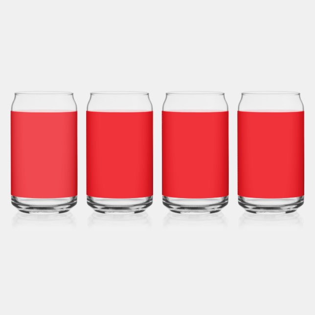 Vaso Con Forma De Lata Solid Red Background  (Anverso)