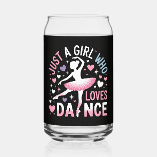 Vaso Con Forma De Lata Sólo una chica que ama el baile