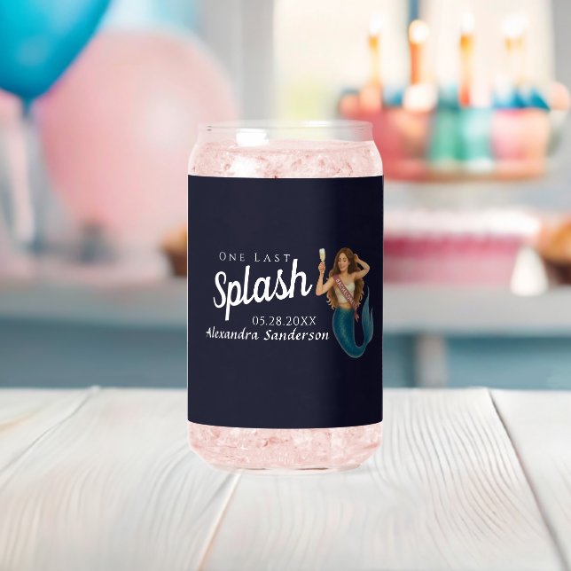 Vaso Con Forma De Lata soltera de sirena personalizada (Insitu (Baby Shower))