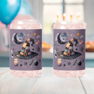Vaso Con Forma De Lata Sombrero de Bruja Caprichosa y Magia Celestial