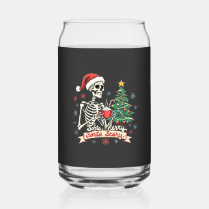 Vaso Con Forma De Lata Sorta Merry Sorta Scary Spooky Skeleton Xmas