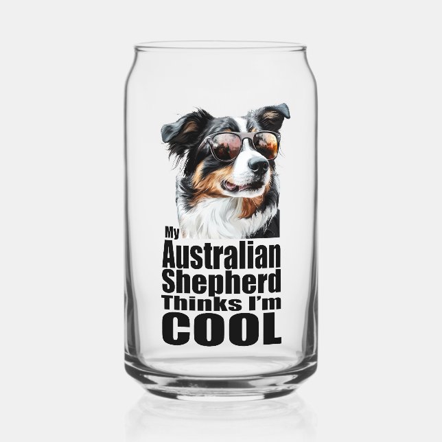 Vaso Con Forma De Lata Soy el Pastor Australiano de Guay (Anverso)