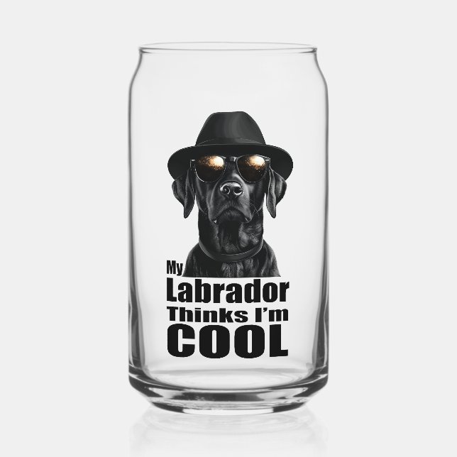 Vaso Con Forma De Lata Soy Guay Black Lab (Anverso)