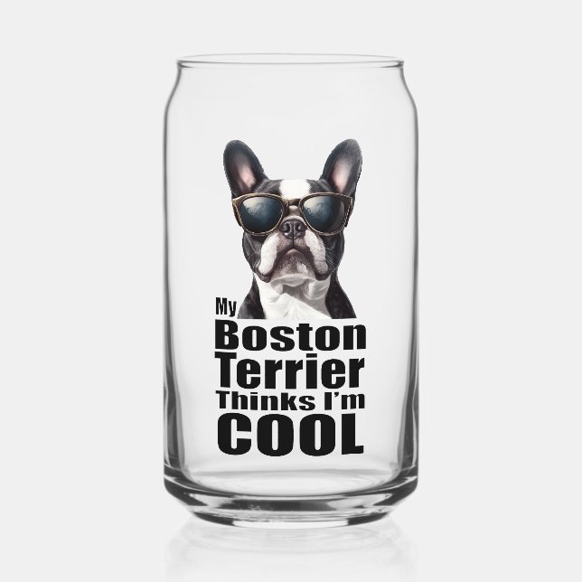 Vaso Con Forma De Lata Soy Guay Boston Terrier (Anverso)