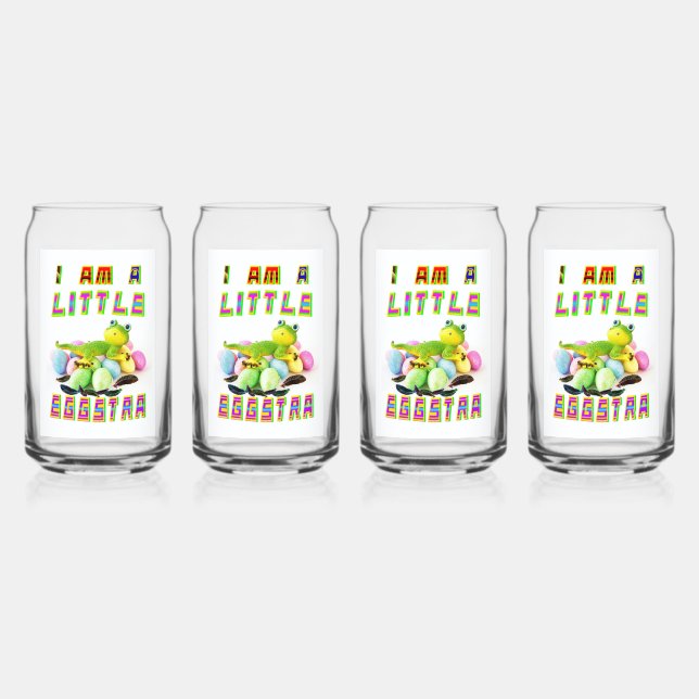 Vaso Con Forma De Lata Soy Un Pequeño Eggstra (Anverso)