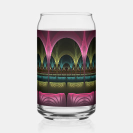 Vaso Con Forma De Lata Special Fantasy Pattern Abstract Colorful Fractal