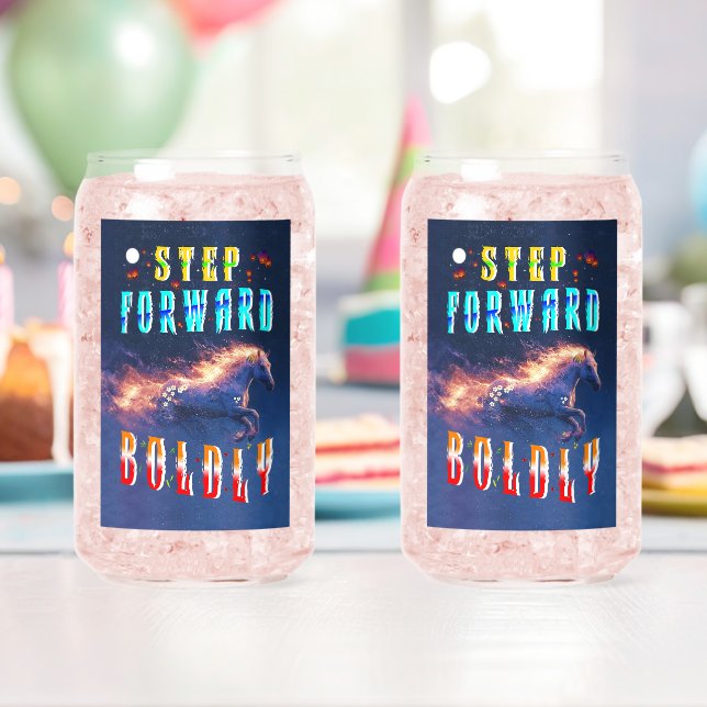 Vaso Con Forma De Lata Step Forward Boldly (Insitu (Cumpleaños))