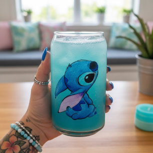 Vaso Con Forma De Lata Stitch Puede Vidrio