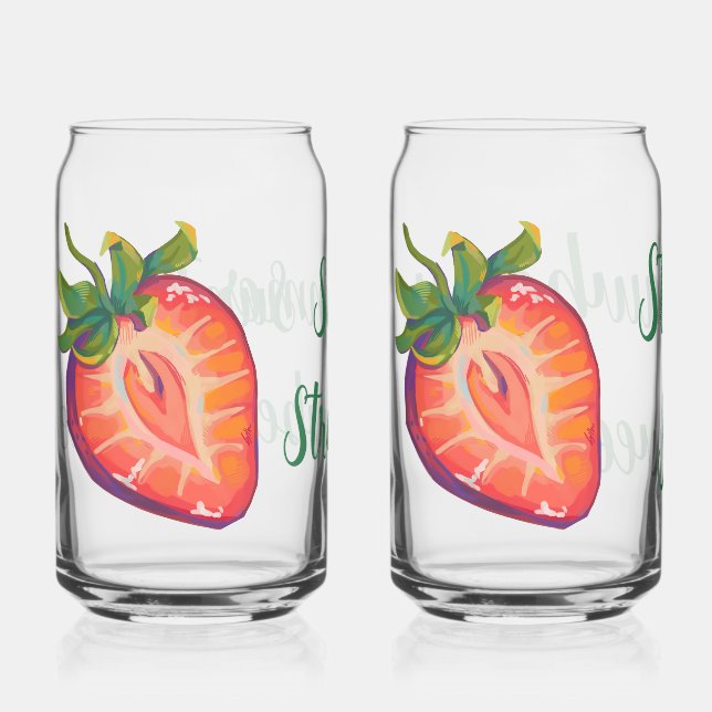 Vaso Con Forma De Lata Strawberry sweetness (Anverso)