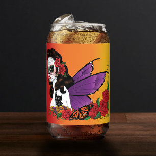 Vaso Con Forma De Lata Sugar Skull Fairy Sunset